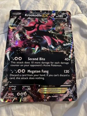 2014 Pokemon Jumbo Oversized Holo Krookodile EX- XY/25 Basic - Image 1 of 2