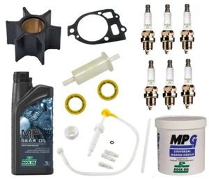 KIT DE SERVICIO para 135HP 150HP 175HP 200HP MERCURY MARINER V6 2 Tiempos Fueraborda - Imagen 1 de 8