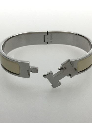 HERMÈS Bracele Argento Hermes Bracele Click Crack Logo H Accessori Moda Donna