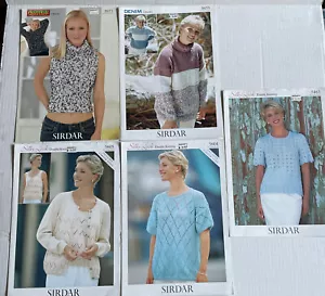 SIRDAR #5463, #5604, #5605, #5633 & #5973 Womens HN Sweater size 32-42 chest - Picture 1 of 1