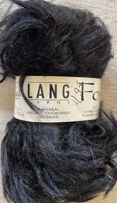 Lang&Co Yarns FOX  Yarn, Polyamide, 50gm/100col#0104, Black - Image 1 of 2