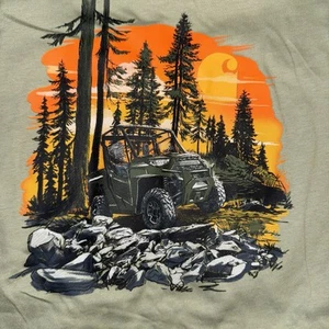 Carhartt Youth Boys UTV Tee Shirt NEW Green - Picture 1 of 3