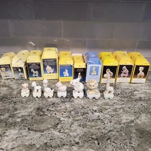 VTG Precious Moments Enesco 17pc Birthday Train Set Baby Through Age 16 (0-16) - Picture 1 of 17