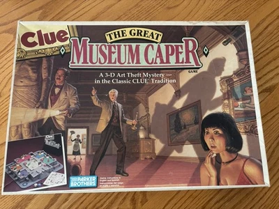 Clue The Great Museum Caper 3D Art Theft Board Game- Complete - 1991 - Image 1 of 4