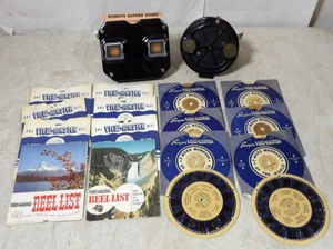 2 spettatori vintage in bachelite Sawyer View-Master 14 mulinelli parchi Sawyer's Cowboys - Foto 1 di 13