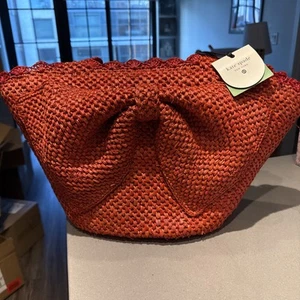 Bolso de Mano Target Kate Spade Rafia Arco Rojo Marca Nuevo con Etiquetas Auténtico ENVÍO RÁPIDO - Imagen 1 de 6