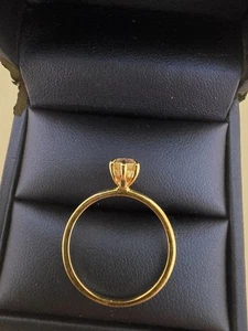Moissanite Co, Birne Verlobungsringe mit Halo Goldband - Bild 1 von 5