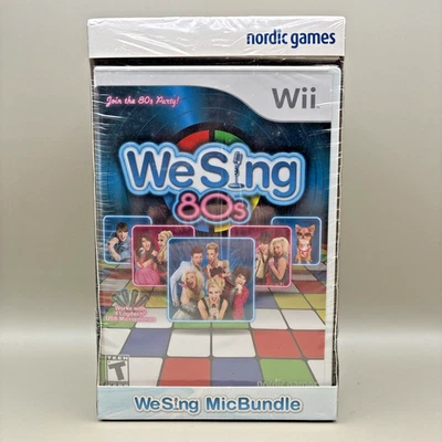 We Sing 80s • Nintendo WiI • 2-Microphone Bundle • Nordic Games • New Sealed OOP - Image 1 of 4