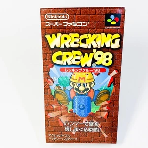 SNES Sfc Wrecking Crew 98 Super Famicom Nintendo Box And Manual Included JPN Vin - Picture 1 of 16