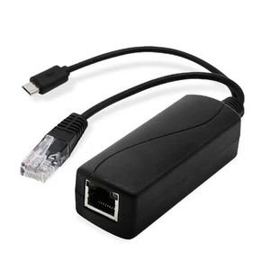 Micro USB 48V to 5V Splitter 2A 10W PoE Power Over Ethernet Active Adapter Kit - Picture 1 of 6