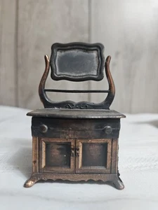 VESTIDO miniatura con ESPEJO, FIGURA fundida a presión, tapa abierta, DURHAM INDUSTRIES, DE COLECCIÓN - Imagen 1 de 9