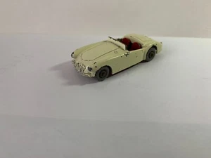 Vintage Matchbox Series No. 19 B White MGA Sports Car GPW - Afbeelding 1 van 8