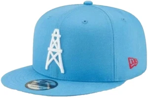 HOUSTON OILERS NFL NEW ERA 9FIFTY HISTORIC BASIC LOGO SNAPBACK HAT CAP - Picture 1 of 3
