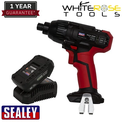 Sealey Impact Driver Kit 1/4" Hex Drive 20V 2Ah SV20 Series Garage Workshop - Image 1 of 4