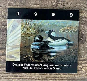 1999 CANADA **ONTARIO** Province Wildlife Habitat Conservation Duck Stamp - Picture 1 of 2