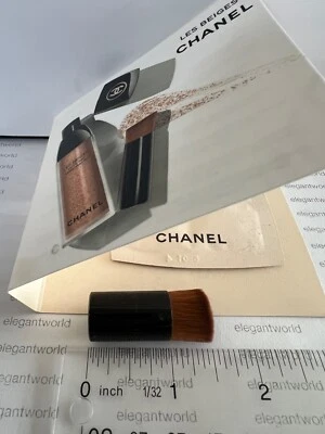 NUEVO CHANEL Les Beiges Agua-Tez Fresca MINI Cepillo Base + Muestra VER IMAGEN Foto 1 de 4