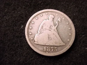 1875-S TWENTY CENT PIECE GREAT KEY DATE COIN!!! #3 - Picture 1 of 4