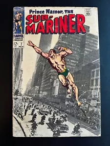 Sub-Mariner #7 - klassischer Teilfoto-Cover (Marvel, 1968) sehr guter Zustand - - Bild 1 von 3