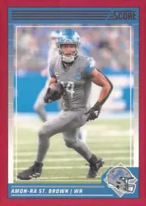 2024 Score Amon-Ra St. Brown Detroit Lions Trading Card - Picture 1 of 2