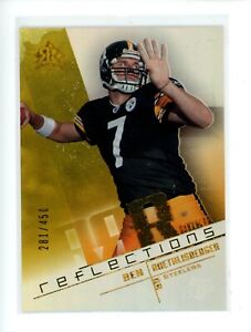 2004 Upper Deck Reflections BEN ROETHLISBERGER #191 Rookie Foil Steelers