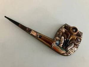 Robert G (RG) Schneeberg (1922-2008) SIGNED Original Folk Art Pipe Americana - Picture 1 of 6