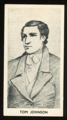 1938 F.C. Cartledge Famous Prize Fighters Boxing #3 Tom Johnson EX/MT - Image 1 of 2