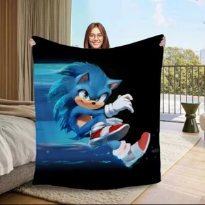Sonic The Hedgehog Luxury Soft Throw Blanket 40 x 50 inches - Picture 1 of 2