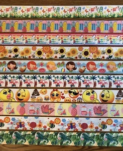 10 Yards Ribbon Lot 1 Yard Each 1.5" Grosgrain - Picture 1 of 5
