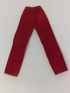 Vintage Barbie Ken Doll Red Corduroy Pants - Picture 1 of 5