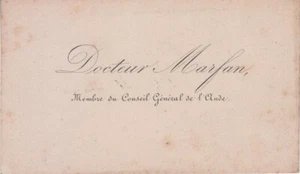Carte de visite Antoine MARFAN (1827-1898) député de l'Aude, maire Castelnaudary - Picture 1 of 1