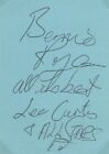 Lee Curtis &amp; The All Stars : Bernie Rogers Autograph Book Page COA (Merseybeat)