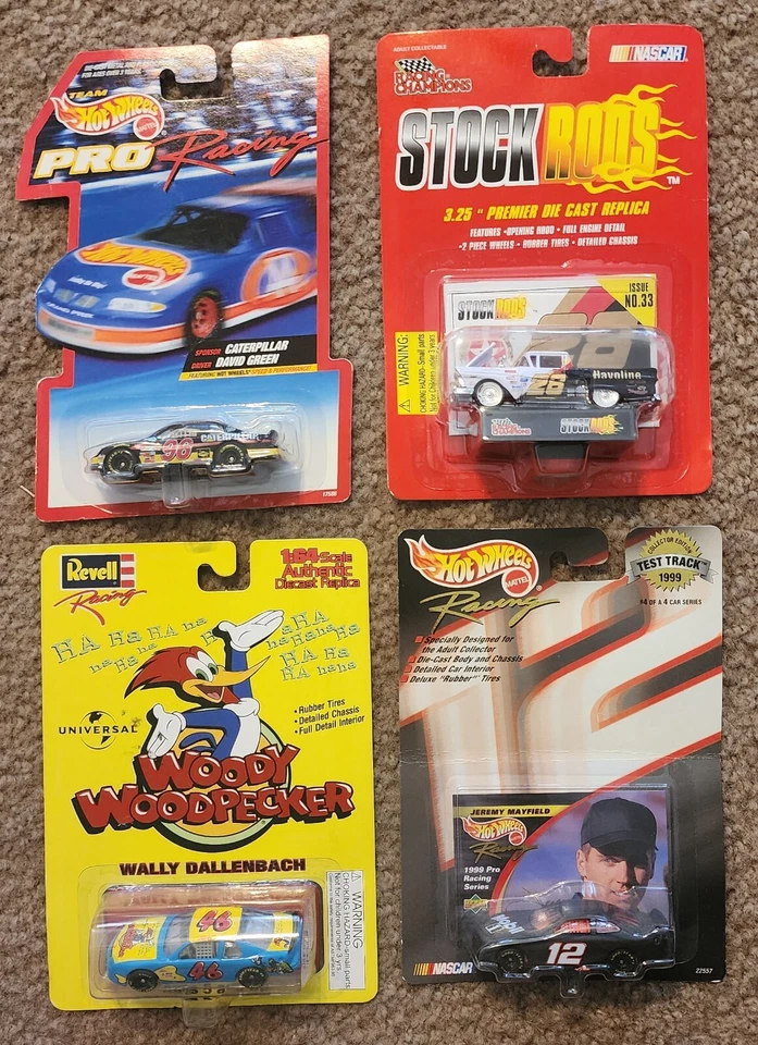 ERNIE IRVAN, JEREMY MAYFIELD, WALLY DALLENBACK & DAVID GREEN 1/64 AWESOME SET - Image 1 of 3