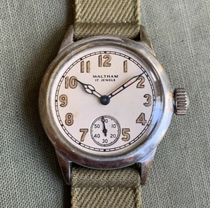 1945 Waltham ORD. DEPT. Grade No 10617 17J WWII US Military Issued Wristwatch #9 - Picture 1 of 11