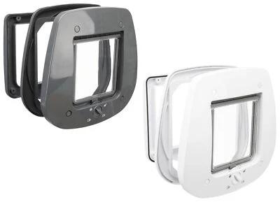 ANIMONDA Katzenklappe Glastür Katzentür 4-Wege Freilauftür Katze Tür Hundetür Cat Door