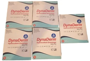 5 Dynarex Dynaderm Hydrocolloid Dressing Extra Thin 4 x 4 Inch 10 per box - Picture 1 of 7