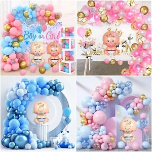 Baby Shower Party Balloon Arch Kit Gender Reveal Garland Girl Boy Party Decor UK - Picture 1 of 14