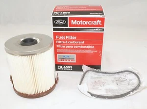 Genuine OEM Motorcraft FD4595 Diesel Fuel Filter with Gasket Ford F4TZ9N184A - Picture 1 of 6
