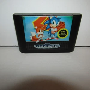 Sonic the Hedgehog 2 Sega Genesis Video Game Cartridge Only Tested Works - Picture 1 of 4