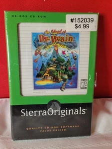 NEW SEALED THE ISLAND OF DR BRAIN by SIERRA 1996 PC Game MS-DOS CD-ROM Adventure - Picture 1 of 5