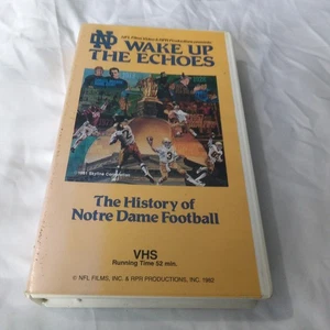 Wake Up the Echoes Notre Dame Greatest Bowl Victories VHS 1982 - Picture 1 of 4