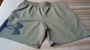 Mens Under Armour UA -STYLE 1390046 - 8" Graphic Shorts - XLarge - TAN /BLACK - Picture 1 of 10