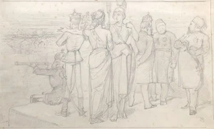 1869 Punch Drawing by John Tenniel, "From the Great Pyramid." Double page. - Picture 1 of 4