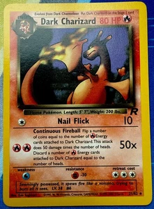 Dark Charizard 21/82 Non-Holo Team Rocket VINTAGE 2000 Pokémon - Picture 1 of 13