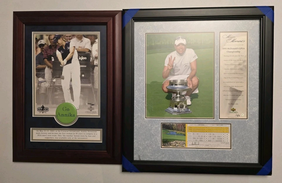 Annika Sorenstam Major Moments Upper Deck Collectibles Framed Photo /59, /1000 - Image 1 of 4