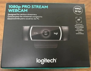 Logitech 1080p Pro Stream Webcam HD Video Streaming - Black - Brand New - Afbeelding 1 van 3