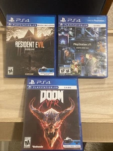 Resident Evil Psvr PS4 Game Lot Doom PlayStation 4 2017 VFR Demo *NEAR MINT* - Picture 1 of 11