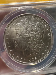1893 Morgan Silver Dollar ANACS AU-50                      Lot # 1208 - Picture 1 of 9