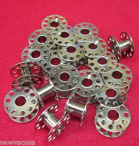 20 Metal Bobbins Brother Kenmore New Home Elna Pfaff & More  Listed - Picture 1 of 2