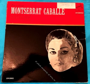 Montserrat Caballe: (1985 Vinyl Record LM-2862) Good Condition - Picture 1 of 2