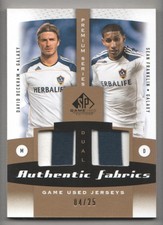 2011 SP Game Used Authentic Fabrics Premium Dual #GAX Beckham Franklin JSY 04/25